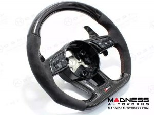 Audi RS4 Steering Wheel Trim - Carbon Fiber - 2017-2018